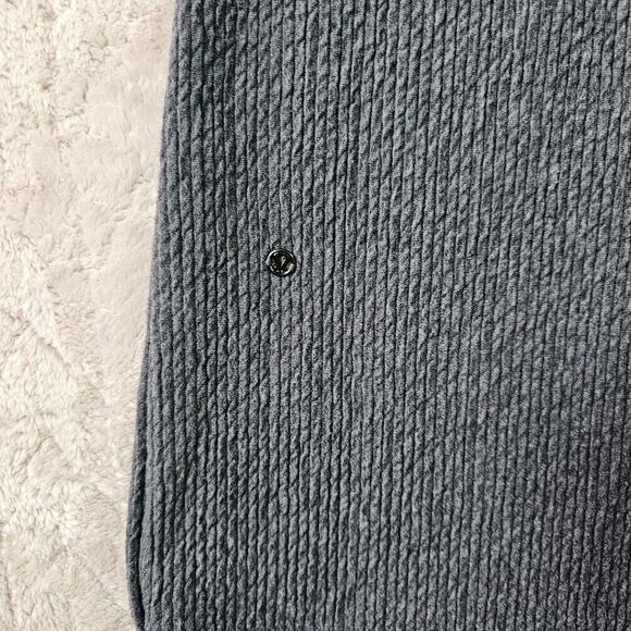 Lululemon Retreat Yourself Crop Pants 4 Gray Ribbed Athleisure Relaxed Wide Leg - Picture 7 of 7